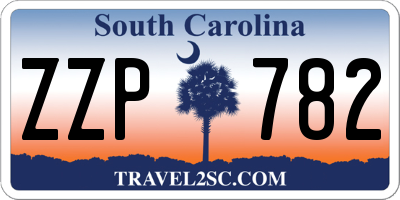 SC license plate ZZP782