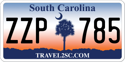 SC license plate ZZP785