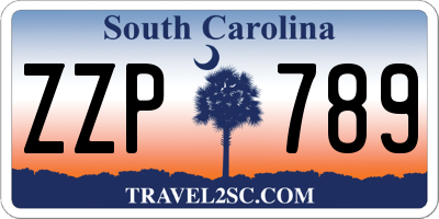 SC license plate ZZP789