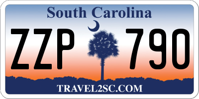 SC license plate ZZP790