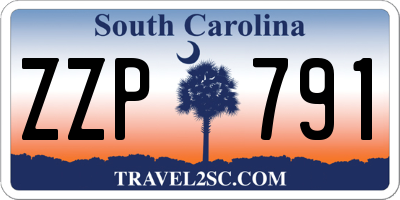 SC license plate ZZP791