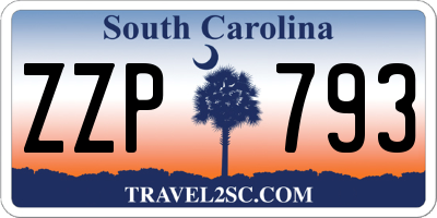 SC license plate ZZP793
