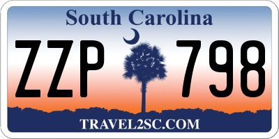 SC license plate ZZP798