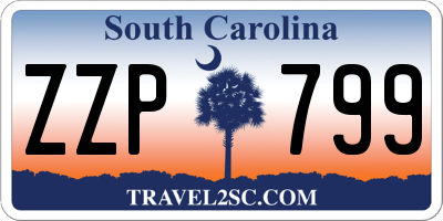 SC license plate ZZP799