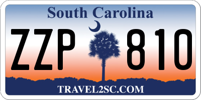 SC license plate ZZP810