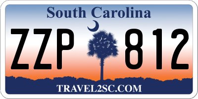 SC license plate ZZP812
