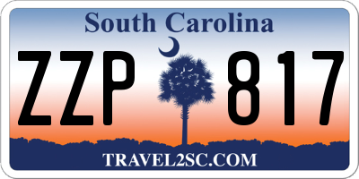 SC license plate ZZP817