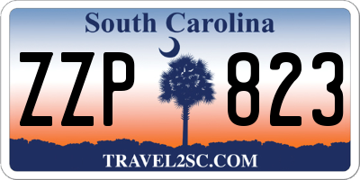 SC license plate ZZP823