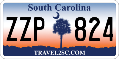 SC license plate ZZP824