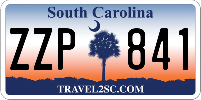 SC license plate ZZP841