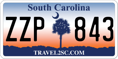 SC license plate ZZP843