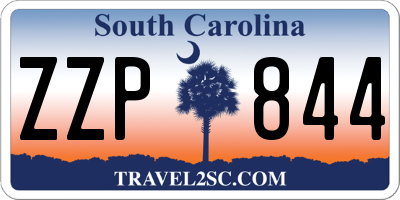 SC license plate ZZP844