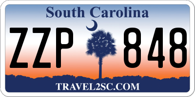 SC license plate ZZP848