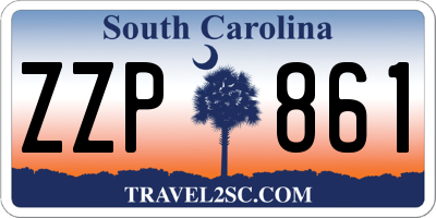 SC license plate ZZP861