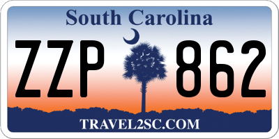 SC license plate ZZP862