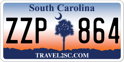 SC license plate ZZP864
