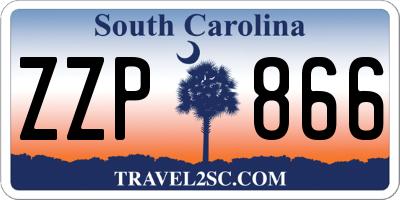 SC license plate ZZP866