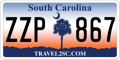 SC license plate ZZP867