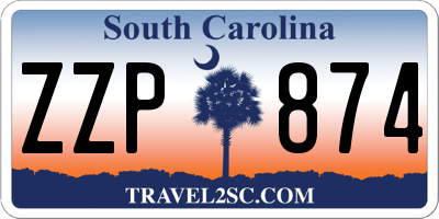 SC license plate ZZP874