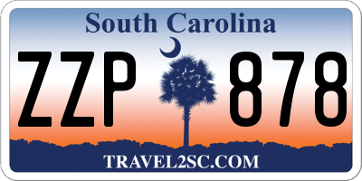 SC license plate ZZP878