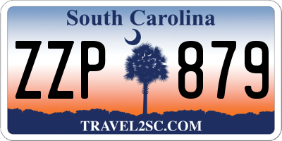 SC license plate ZZP879