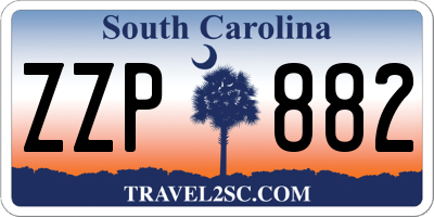 SC license plate ZZP882