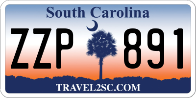 SC license plate ZZP891