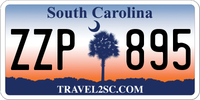 SC license plate ZZP895