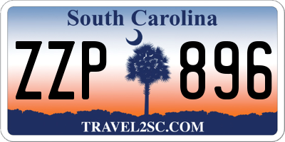 SC license plate ZZP896
