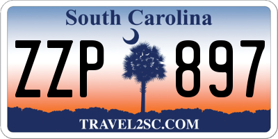 SC license plate ZZP897