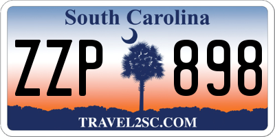 SC license plate ZZP898