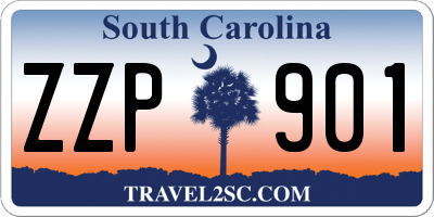 SC license plate ZZP901