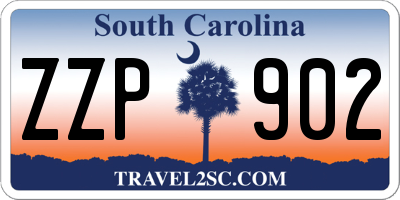 SC license plate ZZP902