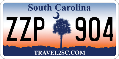 SC license plate ZZP904