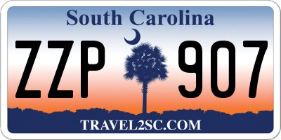 SC license plate ZZP907