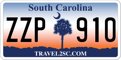 SC license plate ZZP910
