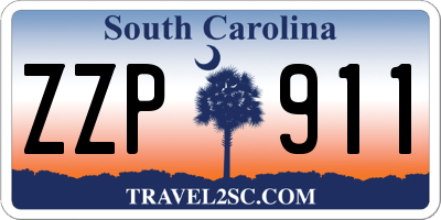 SC license plate ZZP911