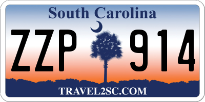 SC license plate ZZP914