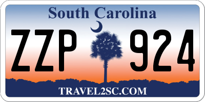SC license plate ZZP924