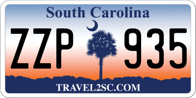 SC license plate ZZP935