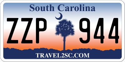 SC license plate ZZP944