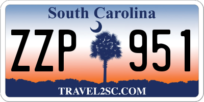 SC license plate ZZP951