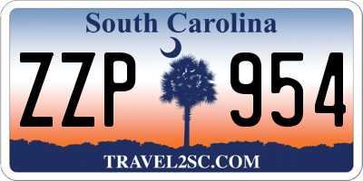 SC license plate ZZP954