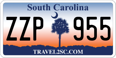 SC license plate ZZP955