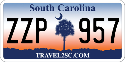 SC license plate ZZP957
