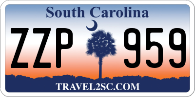 SC license plate ZZP959