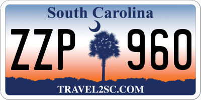SC license plate ZZP960