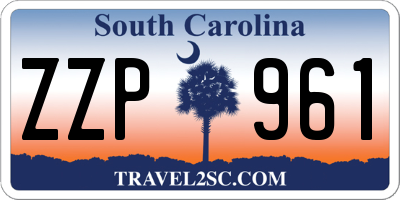 SC license plate ZZP961