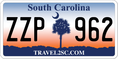 SC license plate ZZP962