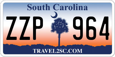 SC license plate ZZP964